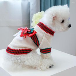 Dog Apparel Acrylic Christmas Cats Sweater Warm Soft Knitted Costume Coat Comfortable Apparels Autumn Winter Pet Supplies