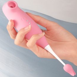 Cartoon TV Ultrasonic G-Spot Clit Vibrate Vagina Masturbator Orgasm Licking Clitoris Stimulator Nipple Clamp Massager Sex Toys f
