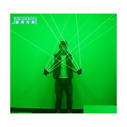 Party Decoration Green 532Nm Power Laser Gloves Bar Nightclub Stage Performance Glowing Costume Halloween Christmas Lights Props Dro Dhvnf