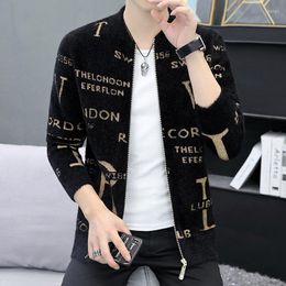 Men's Jackets Autumn Winter Men's Jacket Knitwear Sweater Cardigan Coats Korean Fashion High Quality Brands Thin Tops Slim Outerwear