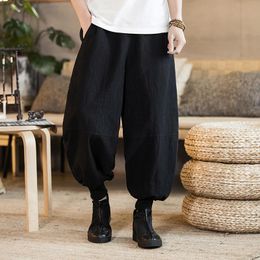 Men's Pants Plus Size Harem Men Koran Style Loose Cotton Linen Harajuku Bloomers Streetwear Fashionable Clothing