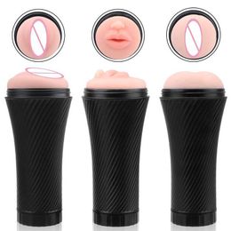 Sex toys Massager Male Masturbator Cup Products Realistic Vagina Anal Mouth Masturbation Aircraft Toys for Men