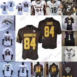 Football Jerseys Western Michigan Wmu Football Jersey Ncaa College Jon Wassink Levante Bellamy Skyy Moore Giovanni Ricci Keith Mixon