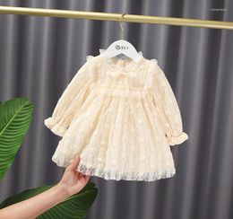Girl Dresses Baby Girls Spring Autumn Princess Dress Elegant Lace Birthday Party Kids Cute Clothes For 0-4Y