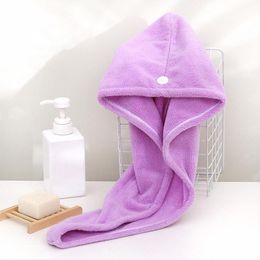 Towel 5 Colors Microfiber Solid Quickly Dry Hair Hat Turban Women Girls Ladies Bathing Drying Head Wrap