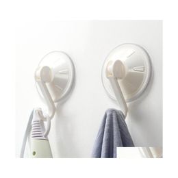 Hooks Rails Vacuum Suction Cup Sucker Shower Towel Kitchen Bathroom Wall Door Hook Hanger Drop Delivery Home Garden Housekee Organ Dhjxp