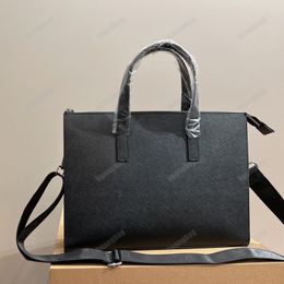 Business Briefcase Large Capacity Tote Bags Wholesale Men Handbags Fashion High-Quality Crossbody PU Leather Totes Luxury Cross Body Artwork Handbag Travel