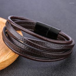 Bangle 2023 Arrivals In Europe And America Men's Leather Bracelet Alloy Braided Spot Lovers Gift