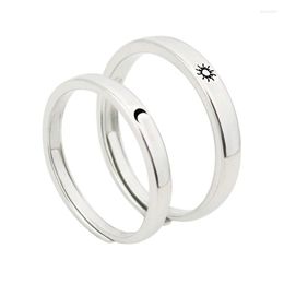 Wedding Rings YPAY Sun And Moon Adjustable Lover Couple Set Promise Bands For Him Her YMR1187
