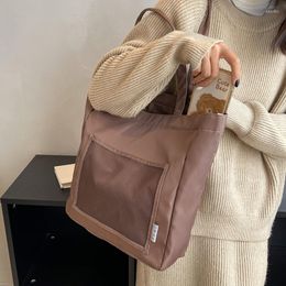 Evening Bags Soft Cloth Tote For Women 2023 Trend Design Winter Big Shoulder Side Bag Casual Style Shopper Shopping Handbags And Purses