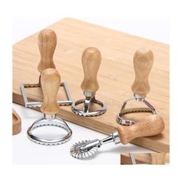 Baking Pastry Tools Ravioli Cutter Set Pasta Press Kitchen Attachment Kit Maker Mould Tool Stamp Wheel Biscuits Drop Delivery Home Dhcbd