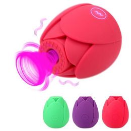 Sex toy massager Adult Massager Powerful Lotus Flower Toys for Women Clitoral Stimulate Nipple Massage Vaginal Sucking Vibrator