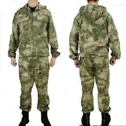 Men's Tracksuits Set Tactical Military Uniform Russia Combat Camouflage Working Clothing Outdoor Paintball CS Gear Training 2pcs