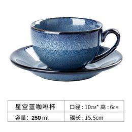 Cups Saucers & Japanese Ceramic Tea Cup Set Environmentally Friendly Royal Retro Coffee Luxury Crockery Taza Ceramica Drinkware EB50BD