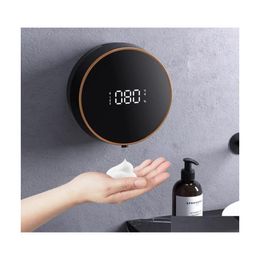 Liquid Soap Dispenser 2022 Smart Induction Wallmounted 300Ml Usb Chargeable El Bathroom Foam Washing Mobile Phone 2 Colour Drop Deliv Dhxud