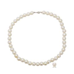 Beaded Necklaces Elegant Ivory White Glass Imitation Freshwater Pearl For Women Jewerly 1970 Q2 Drop Delivery Jewellery Pendants Otdog