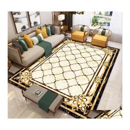 Carpets European Style Persian Art Area Rug For Living Room Nonslip Kitchen Carpet Bedroom Floor Mat Outdoor Parlor Home Decor Drop Dhkq4