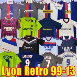 Lyonnais Lyon retro soccer jerseys Vintage Classic football Shirt 00 01 02 08 09 10 11 12 13 99 2000 2001 GOVOU MEMPHIS PJANIC BENZEMA JUNINHO TOULALAN M.BASTOS BEN ARF