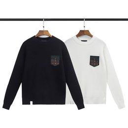 Дизайнерский уникальный свитер классический карман