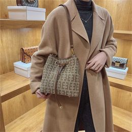 Designer Bags 55% Off Sale high quality Women's autumn and winter bucket Korean version personality trend single commuter messenger Bucket