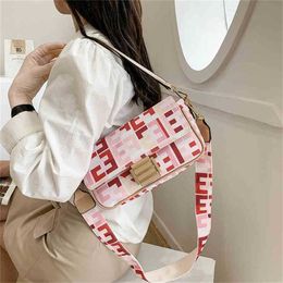 Designer Bags 55% Off Sale Luxury handbag summer printing hand-held stick women's red canvas One MessengerN4LN