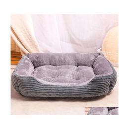Kennels Pens Drop Transport Mticolor Pet Big Dog Bed Warm House Soft Nest Basket Waterproof Kennel Cat Puppy Large Kennel1 Deliver Dhxgl