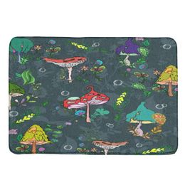 Carpets Colorful Mushroom Carpet Rugs Non Slip Floor Mats Home Decor Throw For Living Room Bedroom Soft Flannel MatCarpets