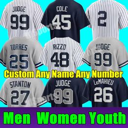 Authentic Yankees Baseball Jerseys 2023 - Sizes S-4XL Aaron Judge Gerrit Cole Gleyber Torres More