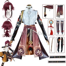 Costume Accessories Genshin Impact Shikanoin Heizou Cosplay Wig Full Set with Outfits 230111