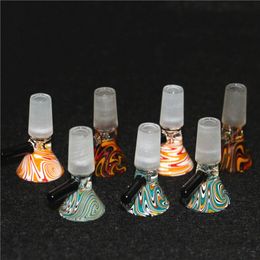 14mm 18mm Male Glass Bowls For Hookah Bongs Glass Heady Bowl Water Pipe Ash Catcher Recycler Oil Rigs