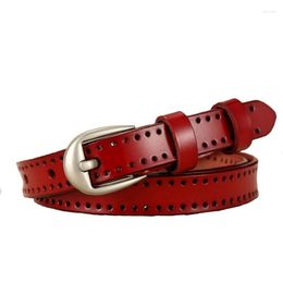 Belts Woman Belt Genuine Leather And Pu High Quality Ladies Strap Pin Metal Buckle Ceinture Femme Cow Skin 098