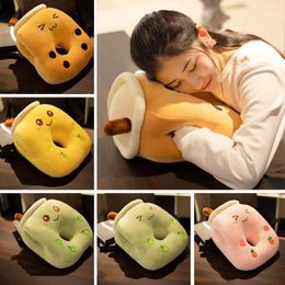 Pillow Multipurpose Pearl Milk Tea Students Office Table Pillows Nap Sleep On Your Stomach Kid Tabletop Face Cushion Physical Correctio