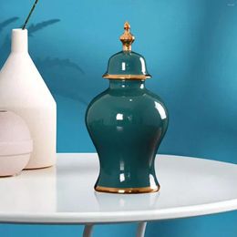 Storage Bottles Ceramic Vase Organiser Flower Arrangement Table Centrepieces Farmhouse Handicraft Porcelain Ginger Jar For Living Room
