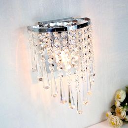 Wall Lamps Modern Crystal Light Nordic LED Indoor Mirror Lighting For AisleLiving Room Lamp Home Decoration Bathroom Fixtures