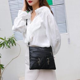 Evening Bags Vintage PU Leather Shoulder Bag Crossbody Messenger Women Large Capacity Handbag Collection All-match Subaxillary Tote