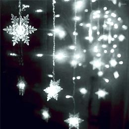 Strings 8 Modes Led Snowflake Light Ip44 Waterproof Portable Fairy Lights High Brightness Eco-friendly For Holiday Party Festival