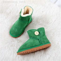 Limited color classic mini boot bailey suede wool fur shearling boots australia designer Plush short ankle button booties Sheepskin chestnut