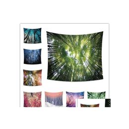 Tapestries 8 Design Wall Hanging Tapestry Jungle Series Printing Beach Towel Shawl Tablecloth Picnic Mat Bed Sheet Home Decoration P Dhjmr