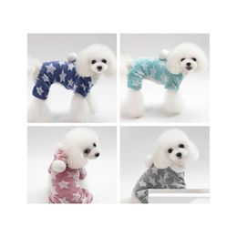 Dog Apparel 1 Pcs Costume Soft Coral Fleece Material Pet Clothes Teddy Poodle Autumn Winter Warm 5 Size Decoration Drop Delivery Hom Dhnsd