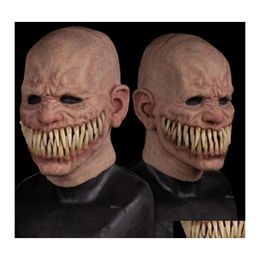 Party Masks Adt Horror Trick Toy Scary Prop Latex Mask Devil Face Er Terror Py Practical Joke For Halloween Prank Toys Drop Delivery Dhvrx