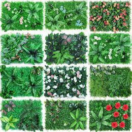 Decorative Flowers Artificial Plant Wall Lawn Plastic Outdoor Carpet Decoration Wedding Background Garden Home Customization