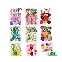 Decorative Flowers Wreaths Pressed Mini Dried Diy Scrapbooking For Home Wedding Christmas Navidad Party Decoration Flores Secas Dr Dh53A