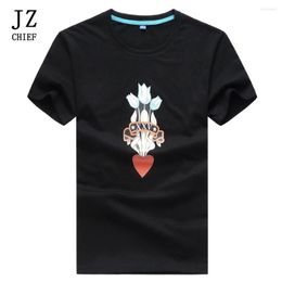 Men's T Shirts Drop T-shirt Men Cotton 2023 Summer Short Sleeve Tshirt Printed Floral Shirt Plus Size