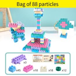 Blocks Baby 4 6 Years Old Toys Soft Glue Large Particles Assembled Boys And Girls Puzzle 230111