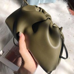 VeraStore Genuine Leather women's Crossbody bags Fashion real cow leather shoulder female bag Cloud shape design