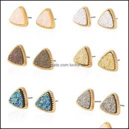 Charm Triangle Earrings Female Banquet Dress Wild Jewelry Simple Designer Drop Delivery Dhci8