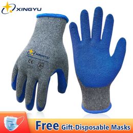 XINGYU Garden Gloves For Planting Digging 12 Pairs Latex Safety Working Wear Resistant Washable Constrution Non-Slip