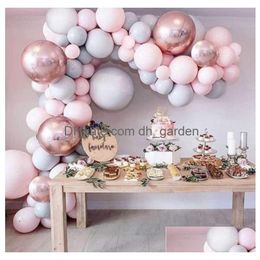 Other Event Party Supplies Christmas Balloon Arch Suit Aron 4D Ball Rose Gold Latex Chain Drop Delivery Home Garden Festive Dhgarden Dhgzy