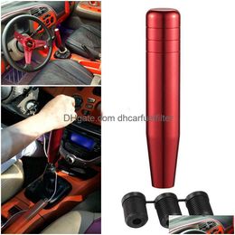 Shift Knob Aluminum Manual Car Jdm Racing Shifter Lever Long Gear Stick Knobs 18Cm Black Red Blue Gold Color Drop Delivery Mobiles Dheuq