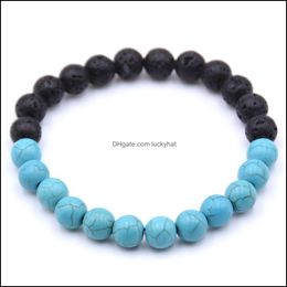 Beaded Mens Wear Womens Neutral Men And Women Yin Yang Bracelet Muzhu Buddhist Sutra Gift Drop Delivery Jewelry Bracelets Dhbjb